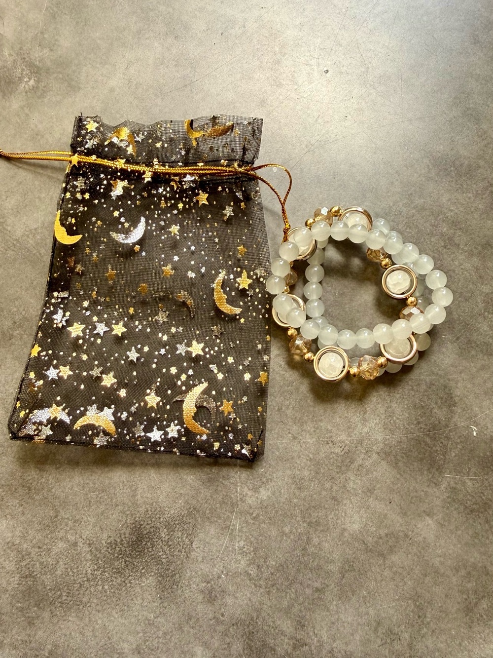 Celestial Beaded Stretch Bracelet Set